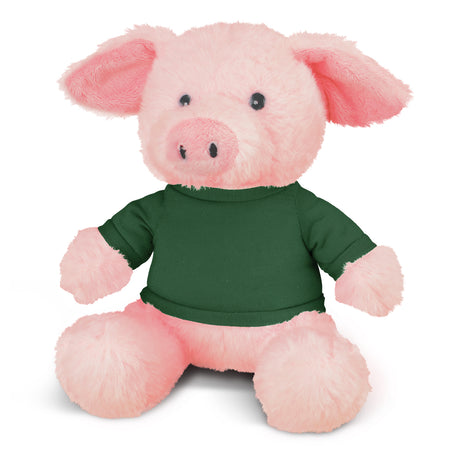 Pig Plush Toy - Dark Green