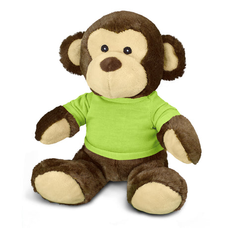 Monkey Plush Toy - Bright Green