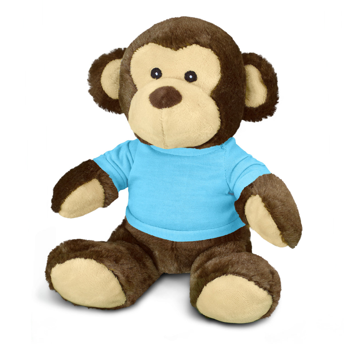 Monkey Plush Toy - Light Blue
