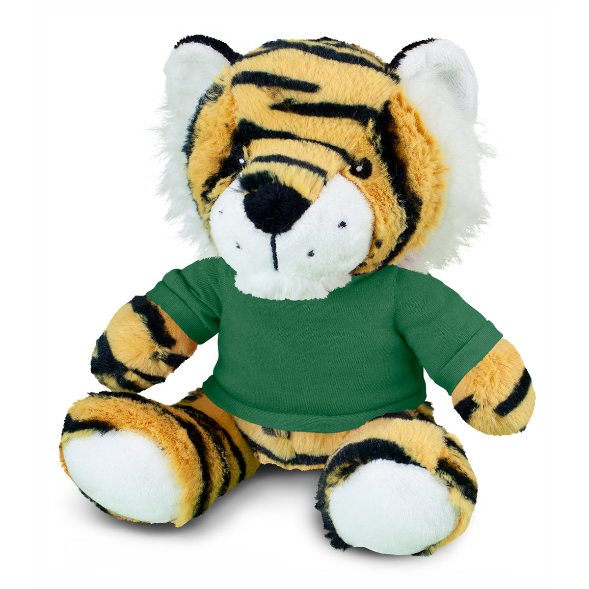 Tiger Plush Toy - Dark Green