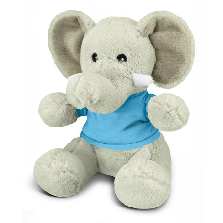 Elephant Plush Toy - Light Blue