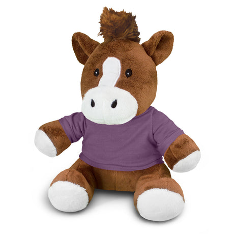 Horse Plush Toy - Purple