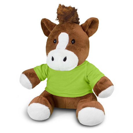 Horse Plush Toy - Bright Green