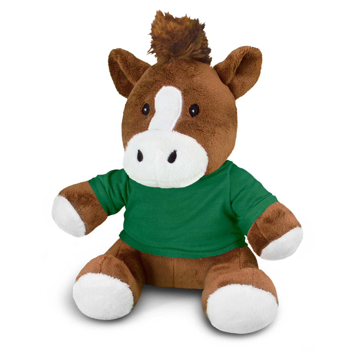 Horse Plush Toy - Dark Green