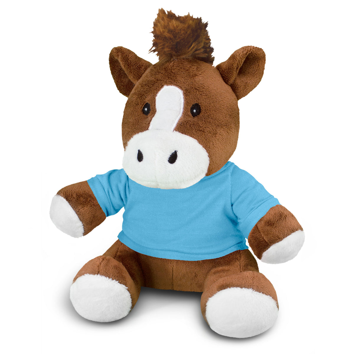 Horse Plush Toy - Light Blue