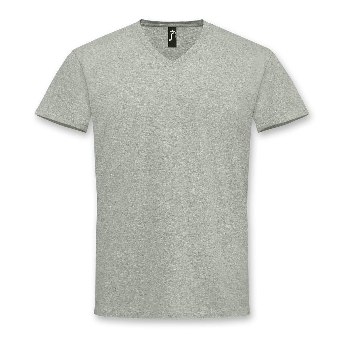 SOLS Imperial Mens V Neck T-Shirt - Grey Melange