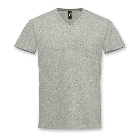 SOLS Imperial Mens V Neck T-Shirt - Grey Melange