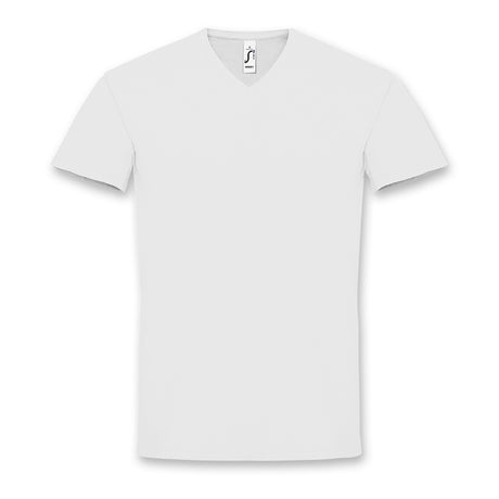 SOLS Imperial Mens V Neck T-Shirt - White