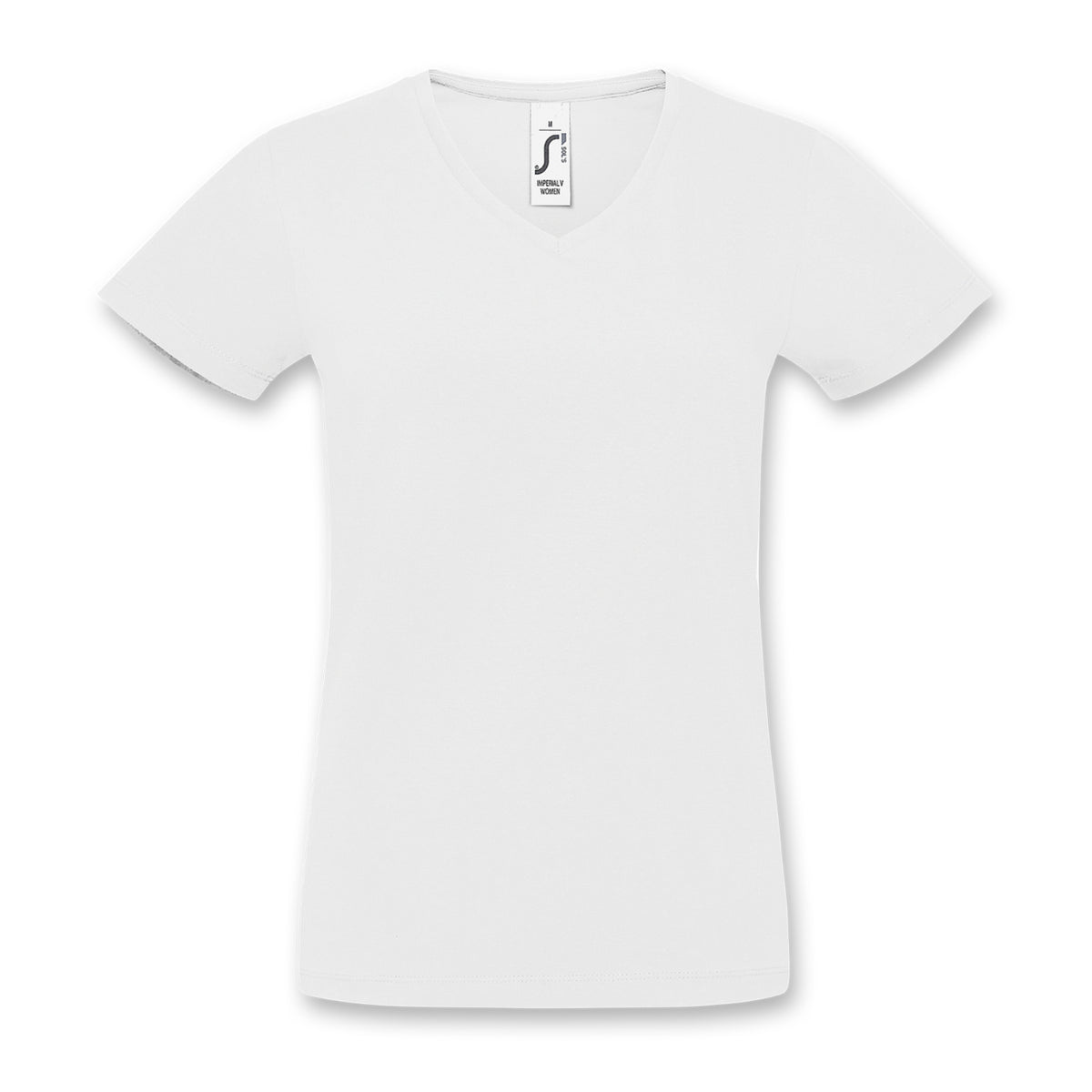 SOLS Imperial Womens V Neck T-Shirt - White