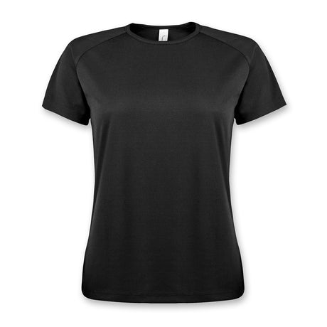 SOLS Sporty Womens T-Shirt - Black