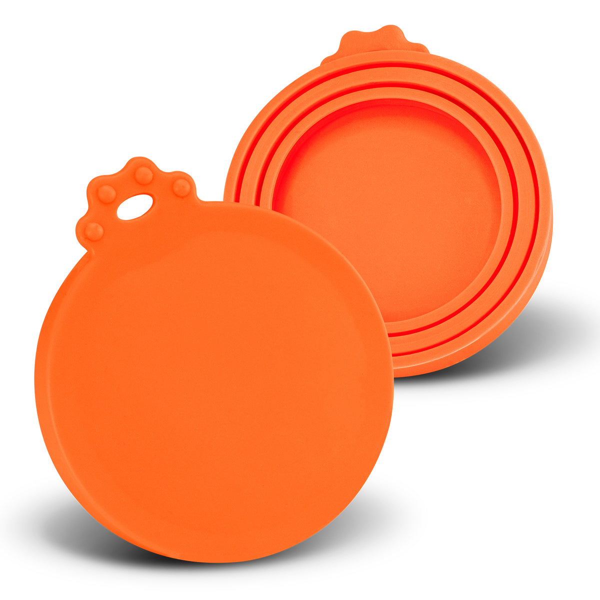 Silicone Reusable Can Lid - Orange