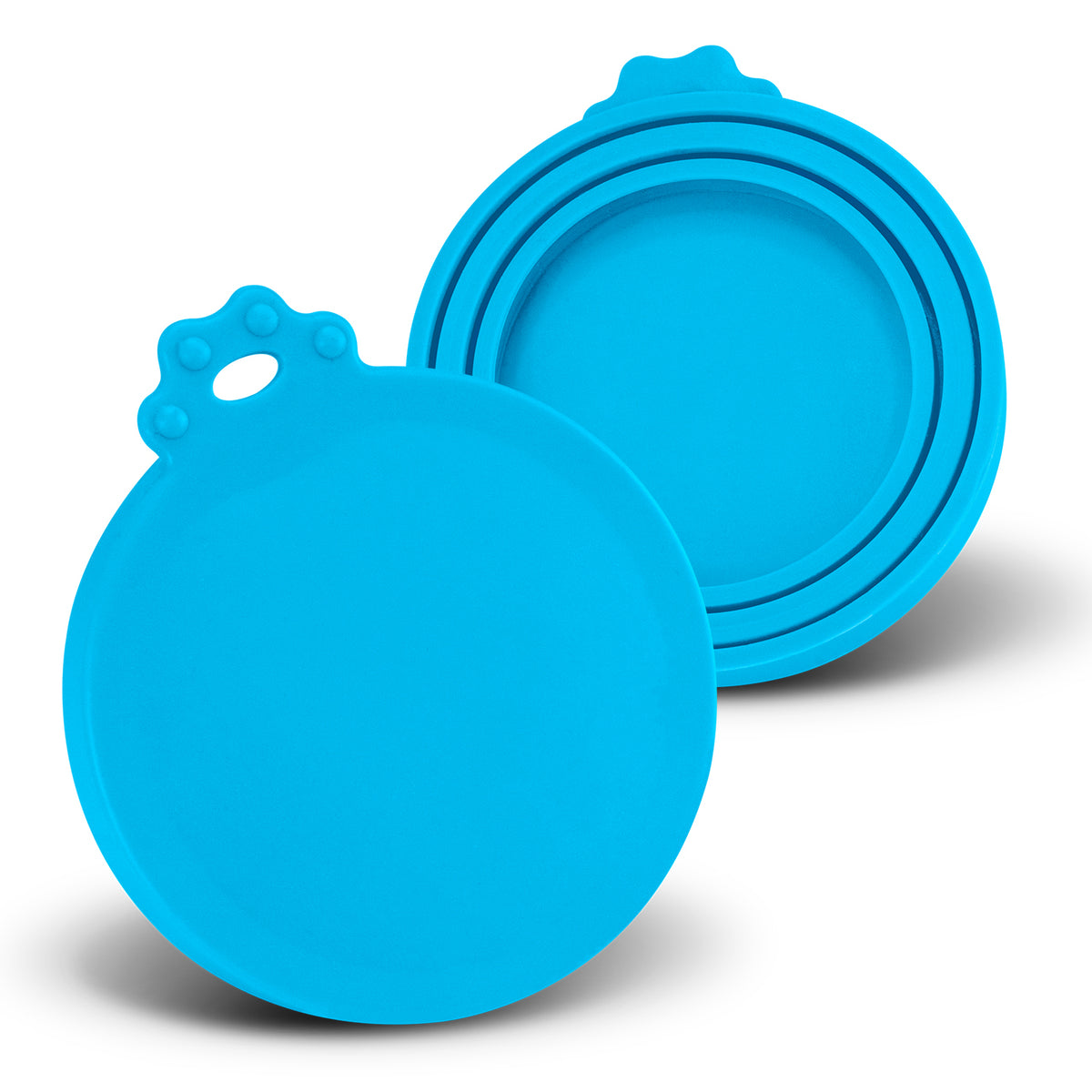Silicone Reusable Can Lid - Light Blue