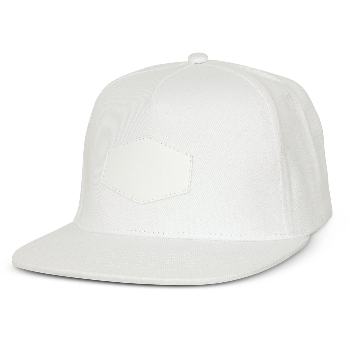 Regal Flat Peak Cap with Patch - White