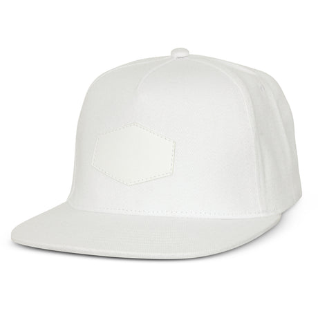 Regal Flat Peak Cap with Patch - White