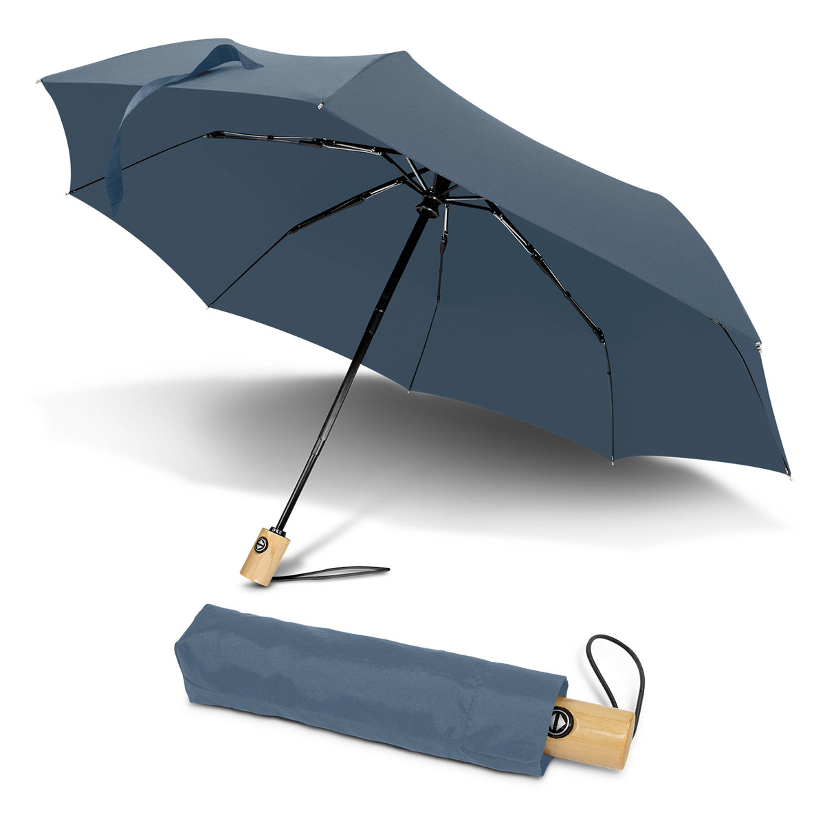 RPET Compact Umbrella - Petrol Blue