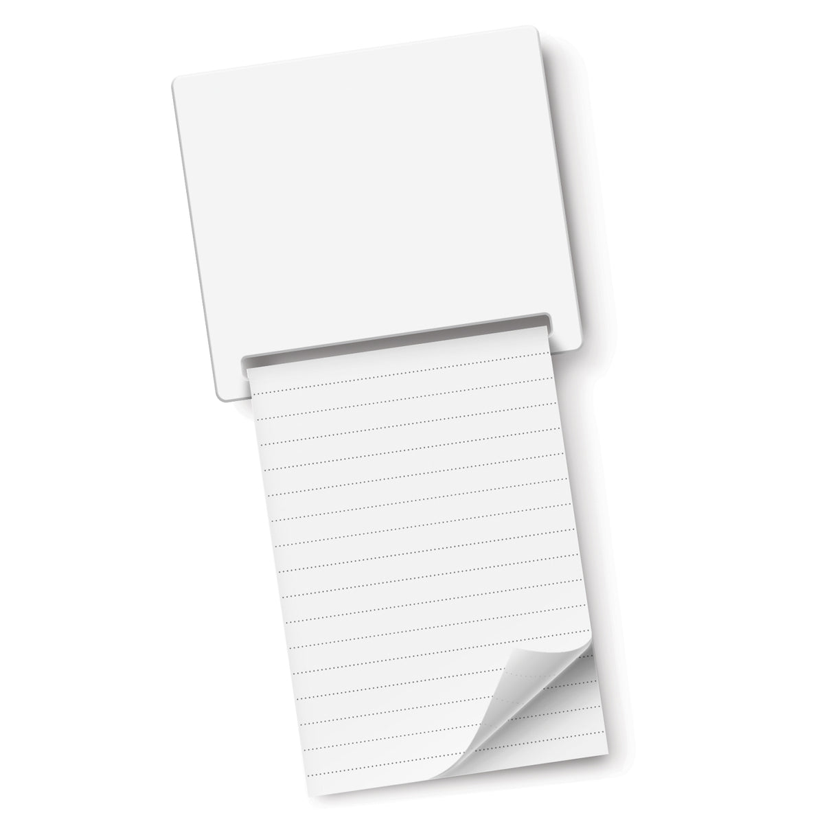 Magnetic Memo Pad - A7 - White