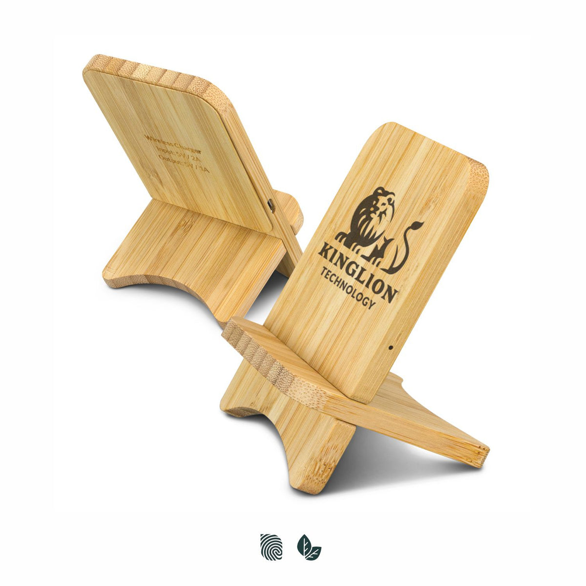 Bamboo Wireless Charging Stand - Impact Aware