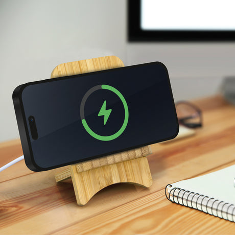 Bamboo Wireless Charging Stand - Feature