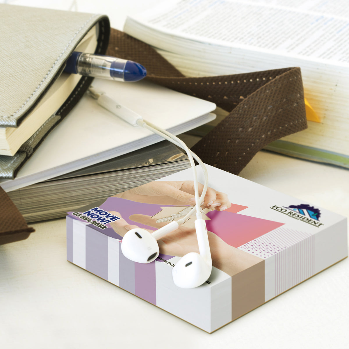 Memo Cube Note Pad - 200 Leaves - Feature