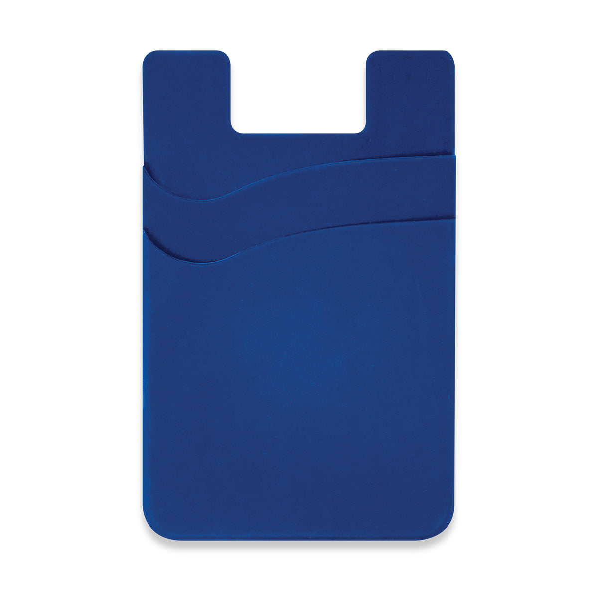 Dual Silicone Phone Wallet - Dark Blue
