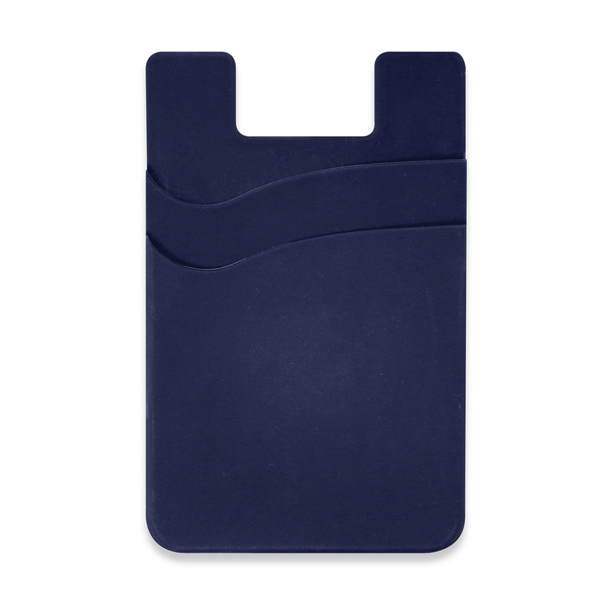Dual Silicone Phone Wallet - Navy