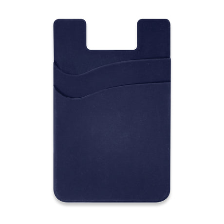 Dual Silicone Phone Wallet - Navy