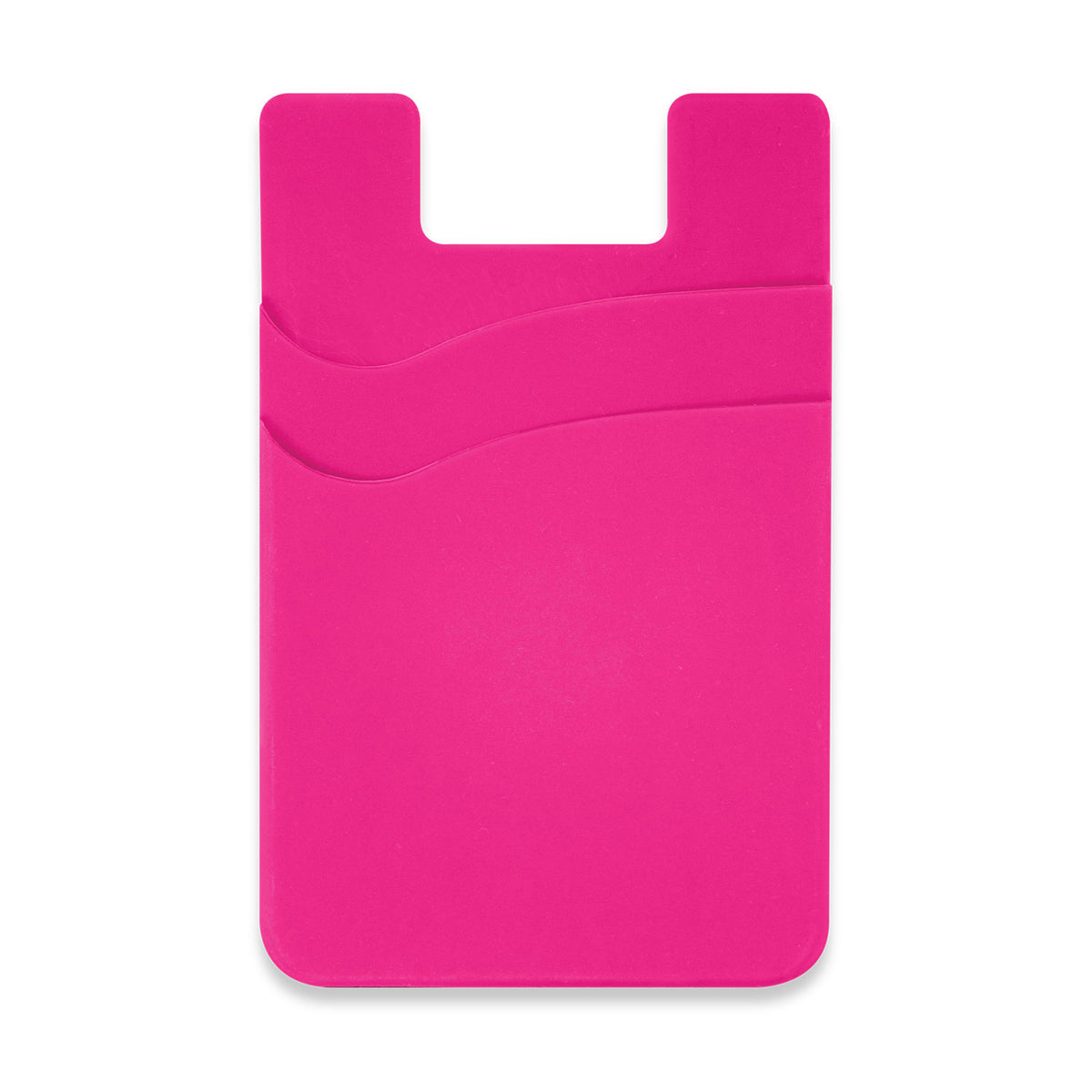 Dual Silicone Phone Wallet - Pink
