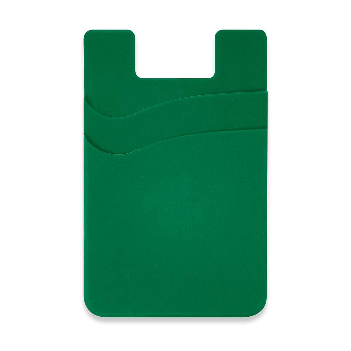 Dual Silicone Phone Wallet - Dark Green