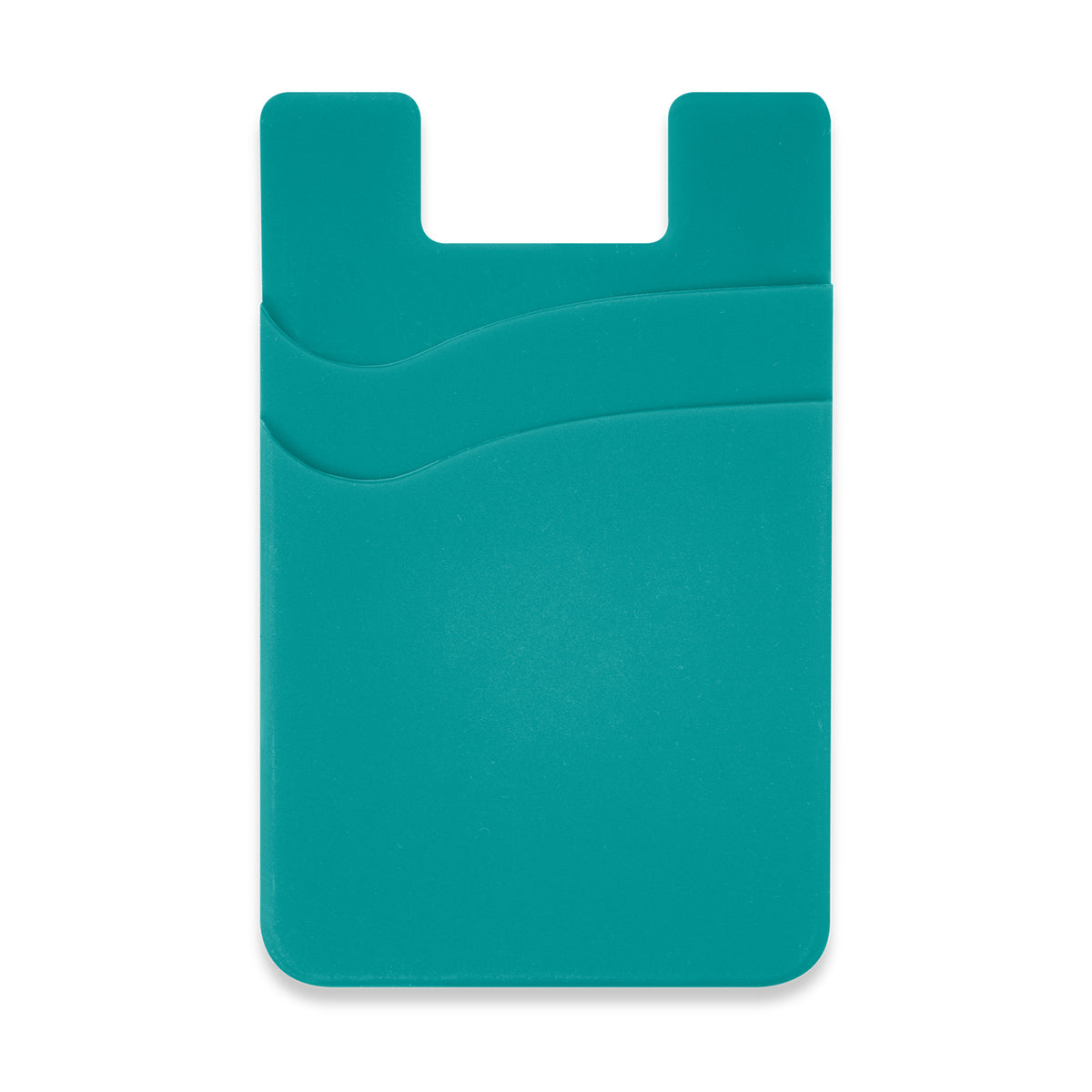 Dual Silicone Phone Wallet - Teal