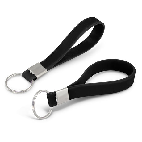 Silicone Key Ring - Black