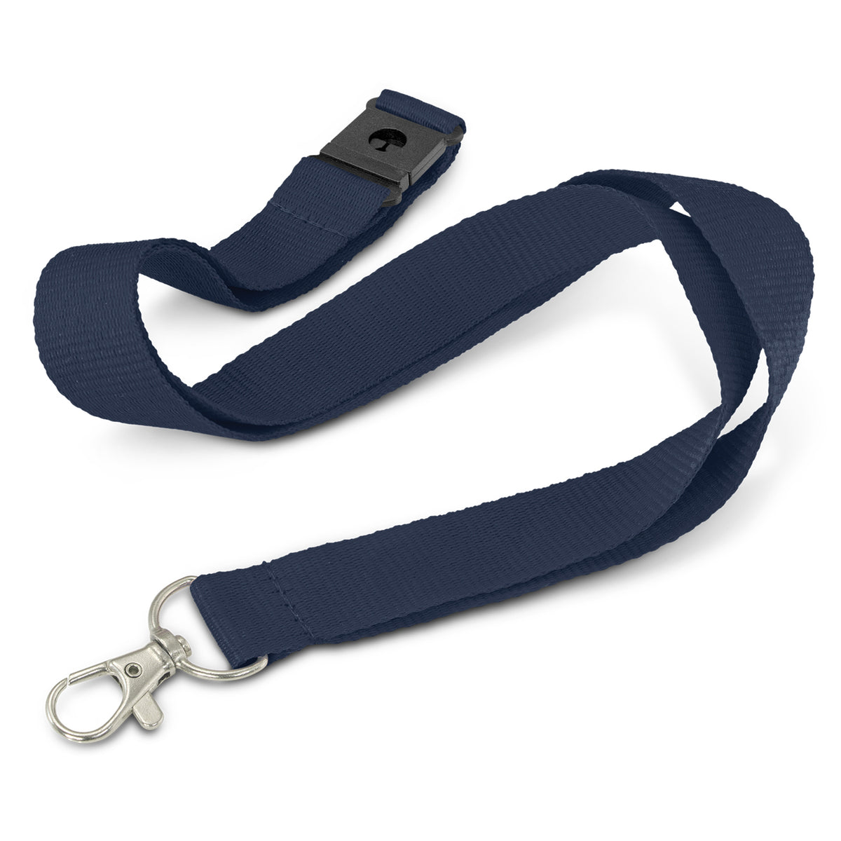 Glow in the Dark Logo Lanyard - Navy