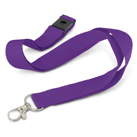 Glow in the Dark Logo Lanyard - Purple