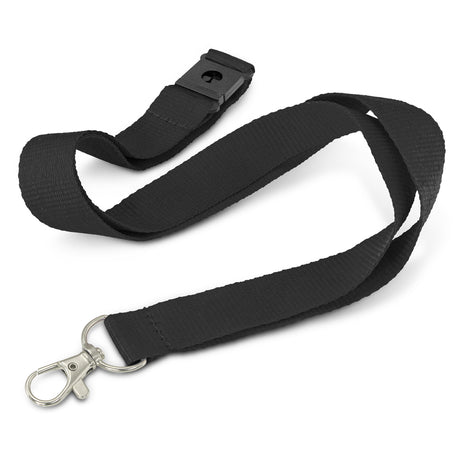 Glow in the Dark Logo Lanyard - Black
