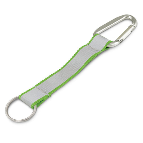 Reflector Key Ring - Bright Green