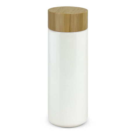 Reservoir Double Wall Ceramic Bottle - White