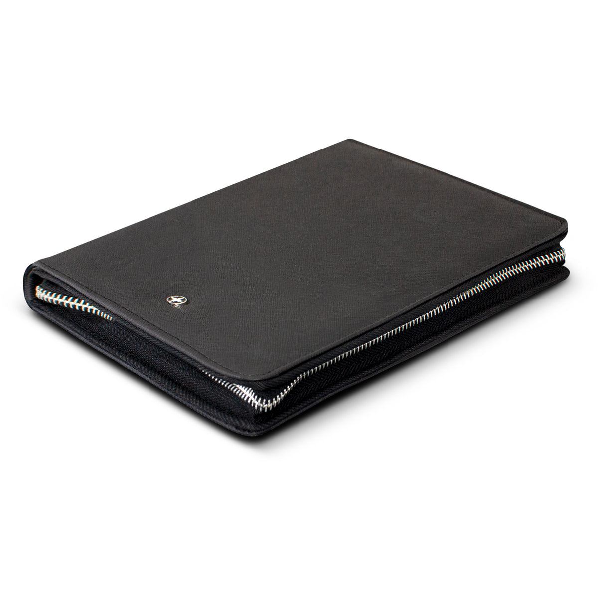 Swiss Peak Heritage A5 Portfolio with Zipper - Black