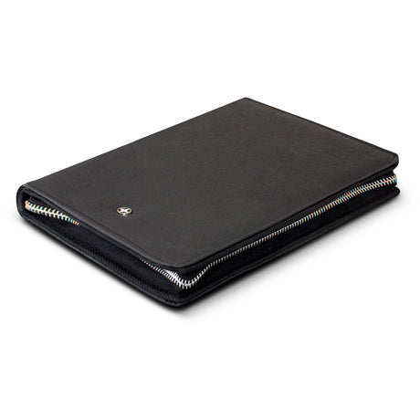 Swiss Peak Heritage A5 Portfolio with Zipper - Black