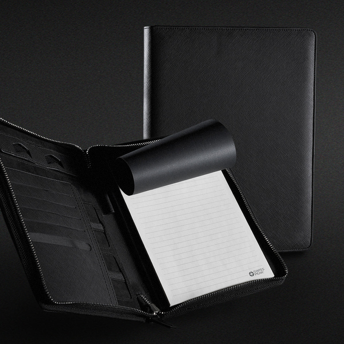 Swiss Peak Heritage A5 Portfolio with Zipper - Feature