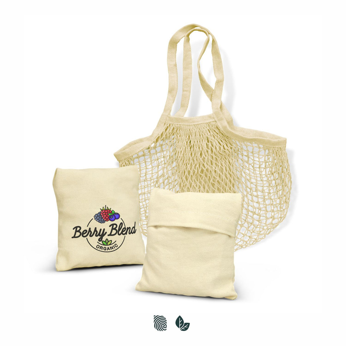 Cotton Mesh Foldaway Tote Bag - Impact Aware