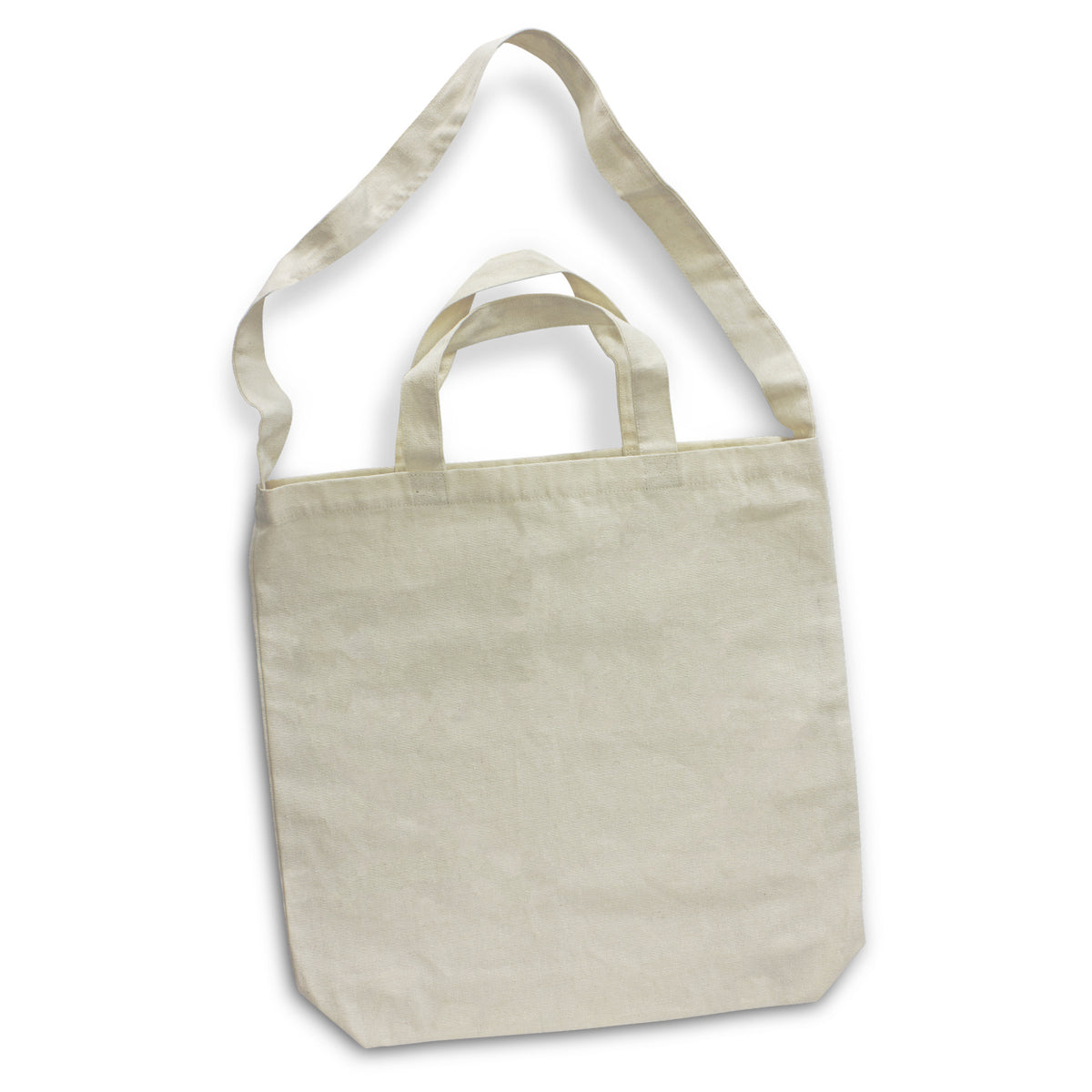 Cotton Shoulder Tote Bag - Natural