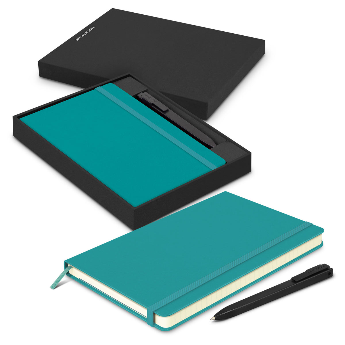 Moleskine Notebook and Pen Gift Set - Reef Blue