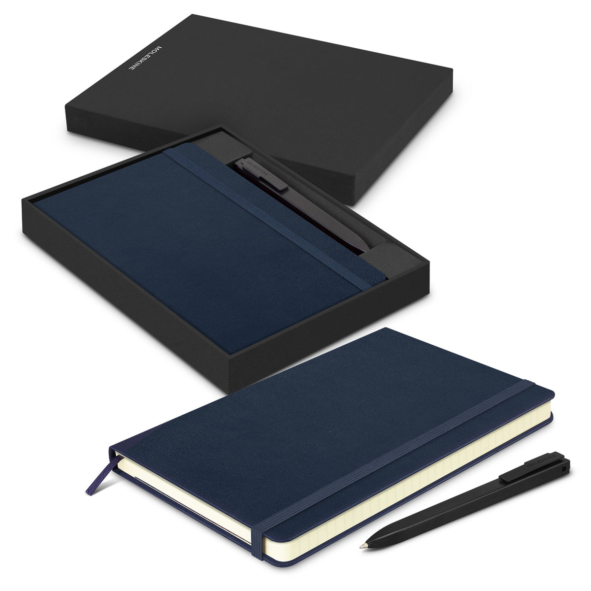 Moleskine Notebook and Pen Gift Set - Prussian Blue