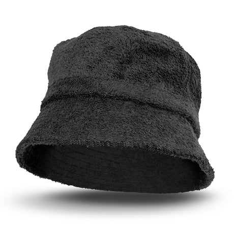 Bondi Terry Towelling Bucket Hat - Black