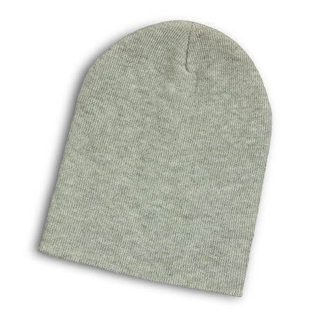 Heather Slouch Beanie - Grey