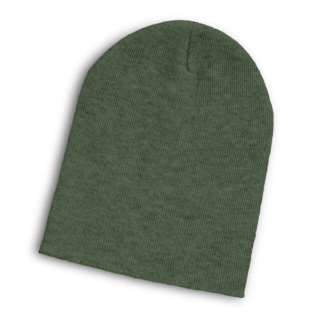 Heather Slouch Beanie - Olive