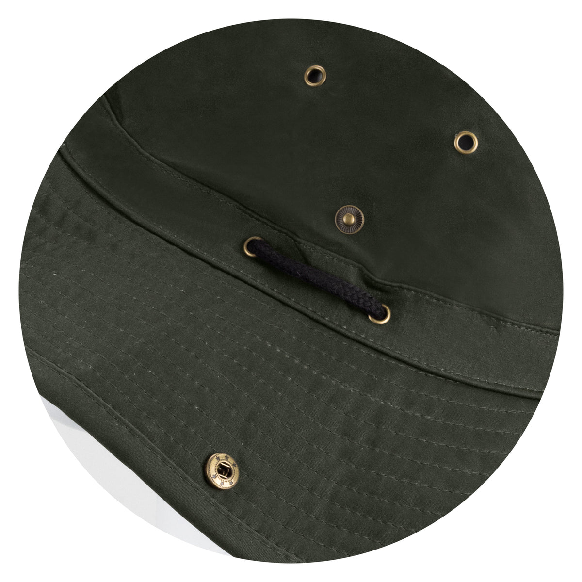 Oilskin Wide Brim Hat - Detail