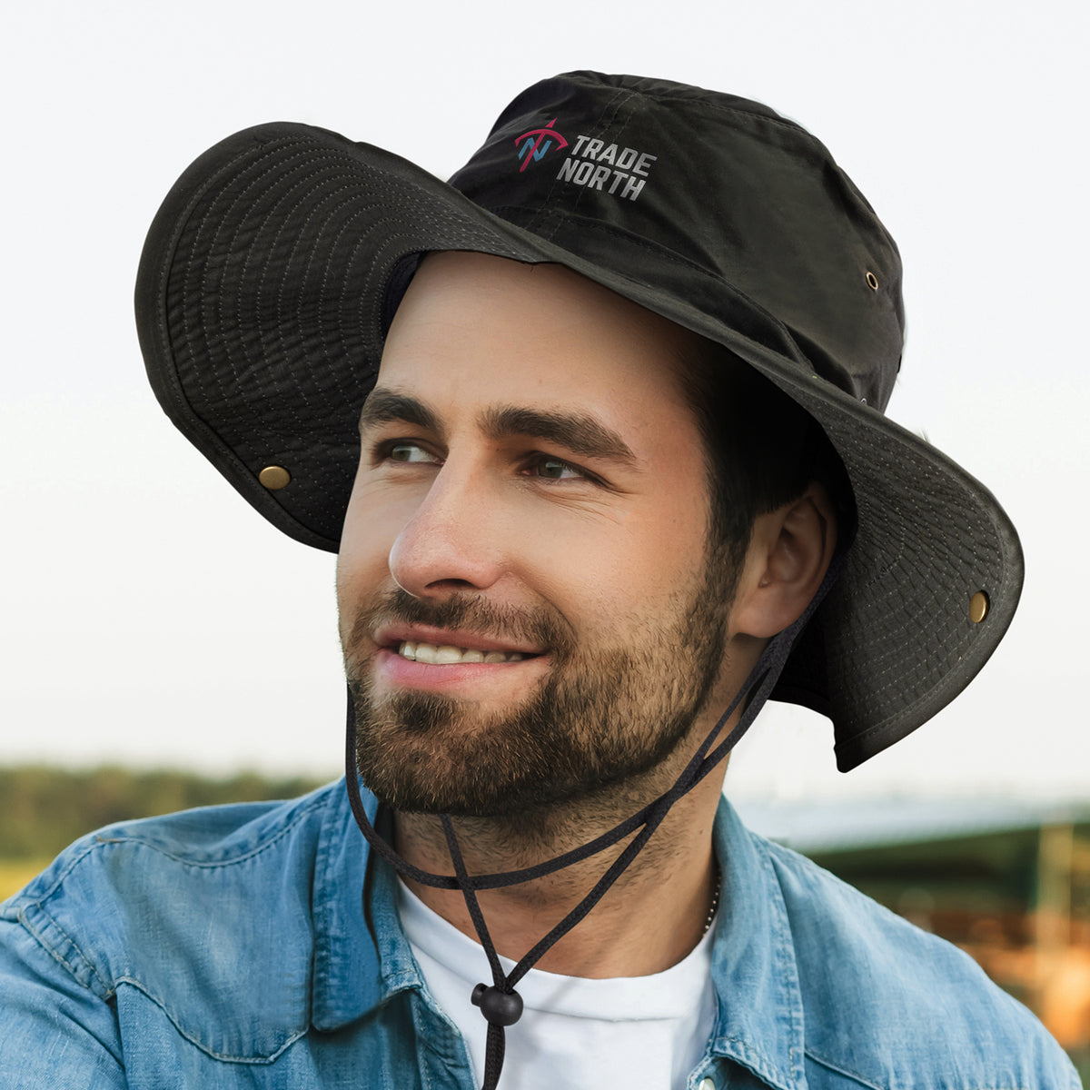Oilskin Wide Brim Hat - Feature