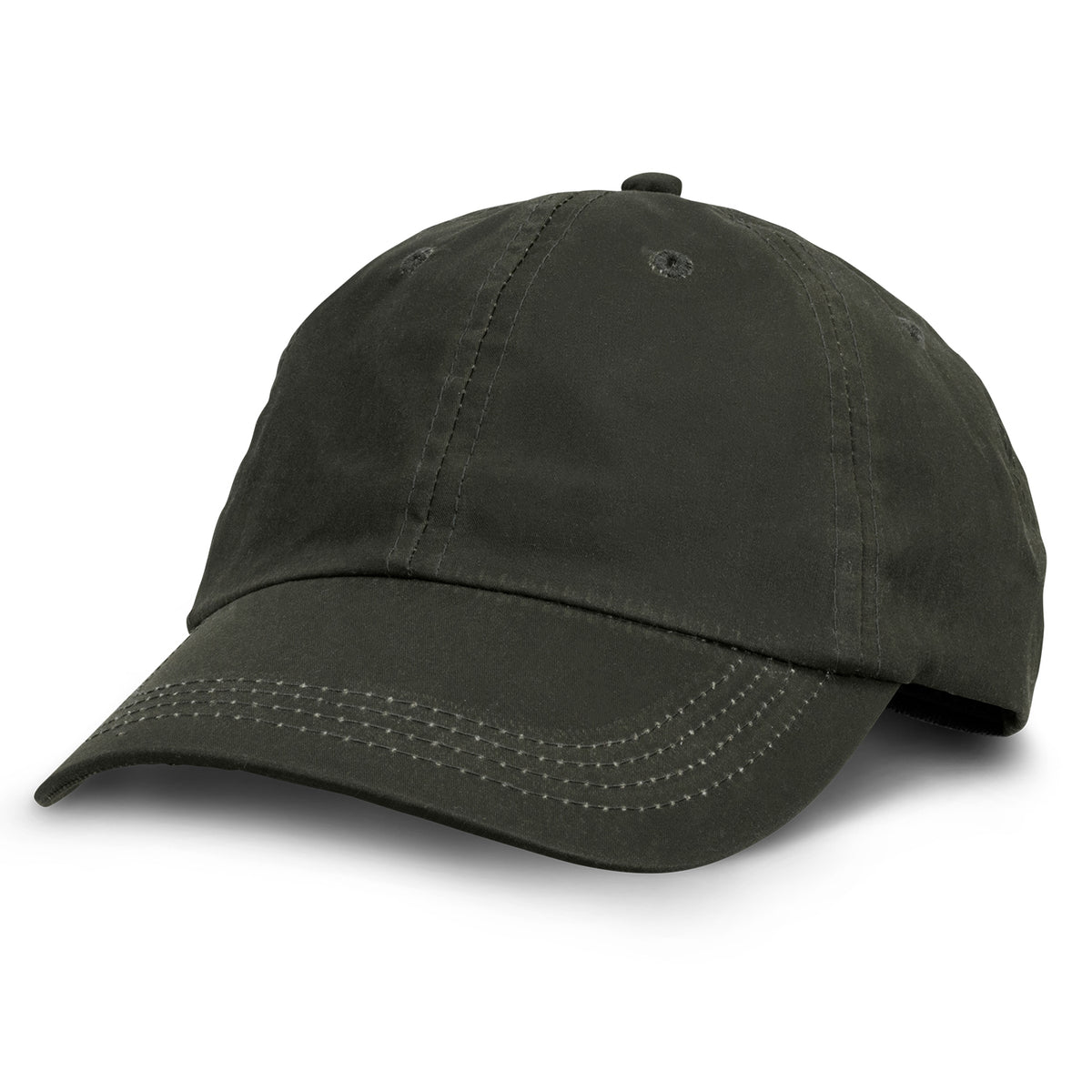 Oilskin Cap - Dark Olive - Side