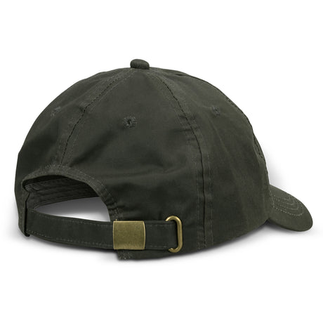 Oilskin Cap - Dark Olive - Back