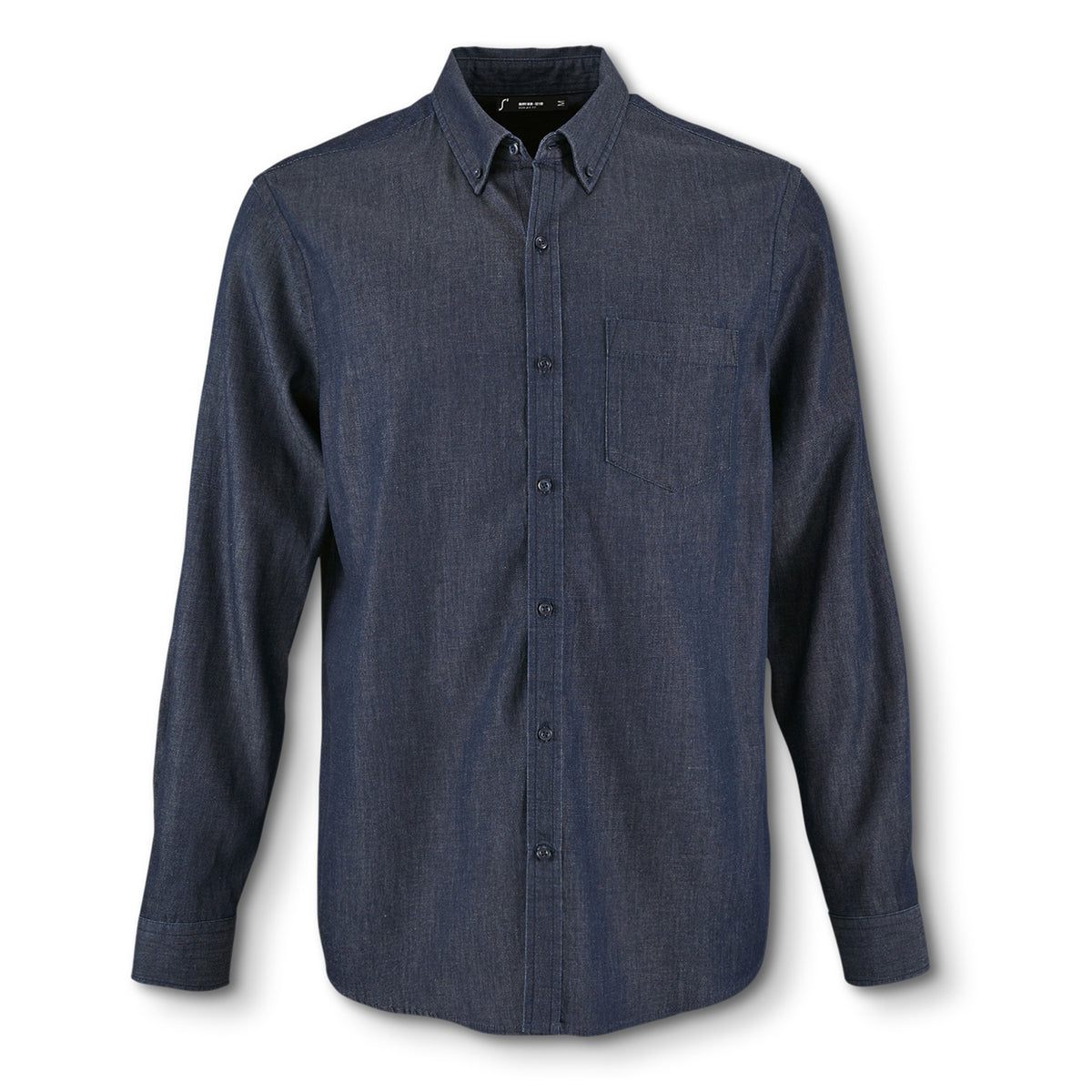 SOLS Barry Men's Denim Shirt - Blue Denim
